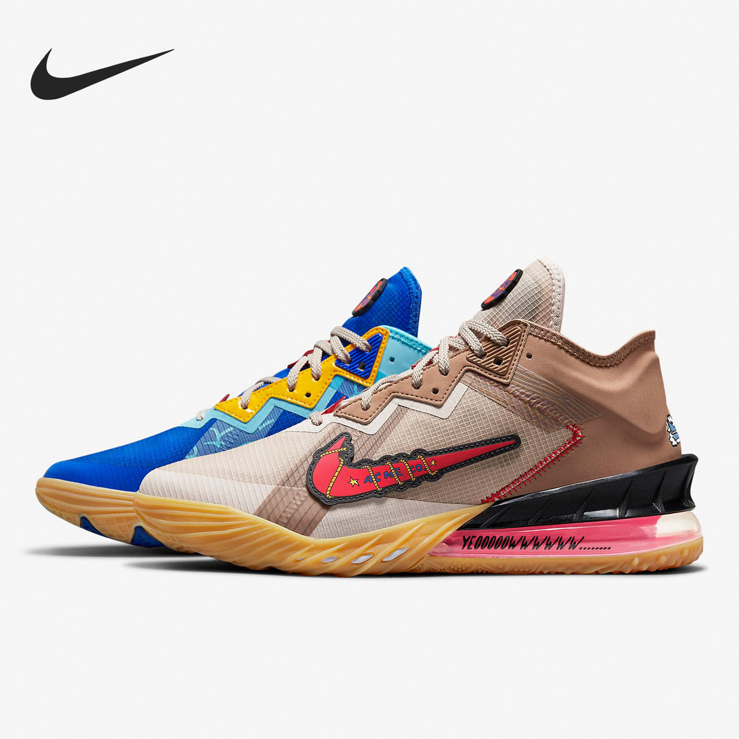 Nike/耐克官方正品LeBron 18詹姆斯男女运动篮球鞋 CV7564-401_虎窝淘