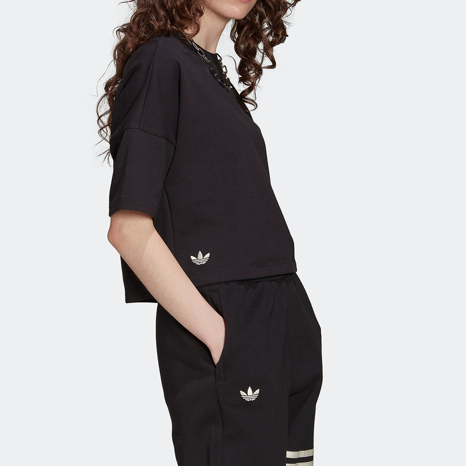 Adidas/阿迪达斯官方正品三叶草女子舒适运动圆领透气T恤 HM1758,淘宝优惠券,粉丝福利购,淘宝优惠卷