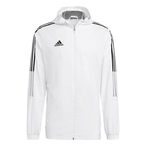 Adidas/阿迪达斯正品男子21年运动服连帽上衣梭织防风夹克 GP4966 - 图3