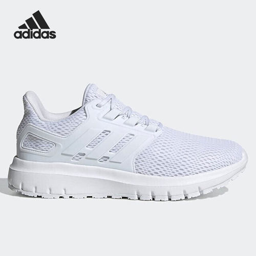 Adidas/阿迪达斯正品当季新款男女网面运动白色透气休闲鞋 FX3637 - 图0