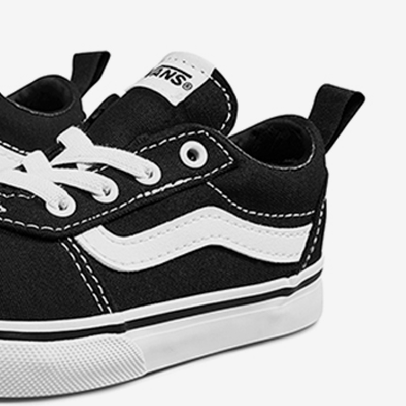 VANS范斯正品Ward Slip-On小童一脚蹬休闲运动低帮帆布鞋VN0A3QU1 - 图1