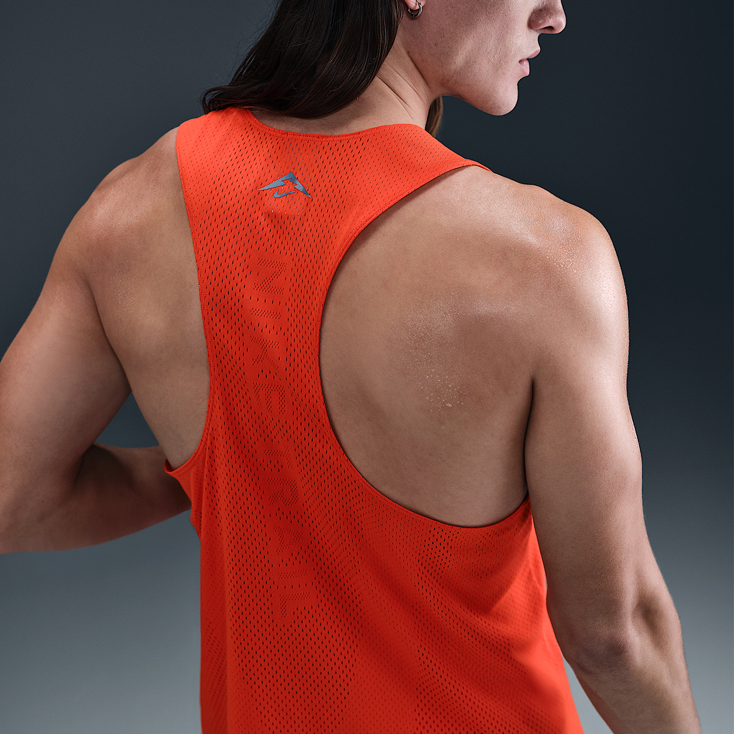 Nike/耐克正品Dri-FIT男士跑步网眼针织越野T恤背心HV2142-633 - 图2