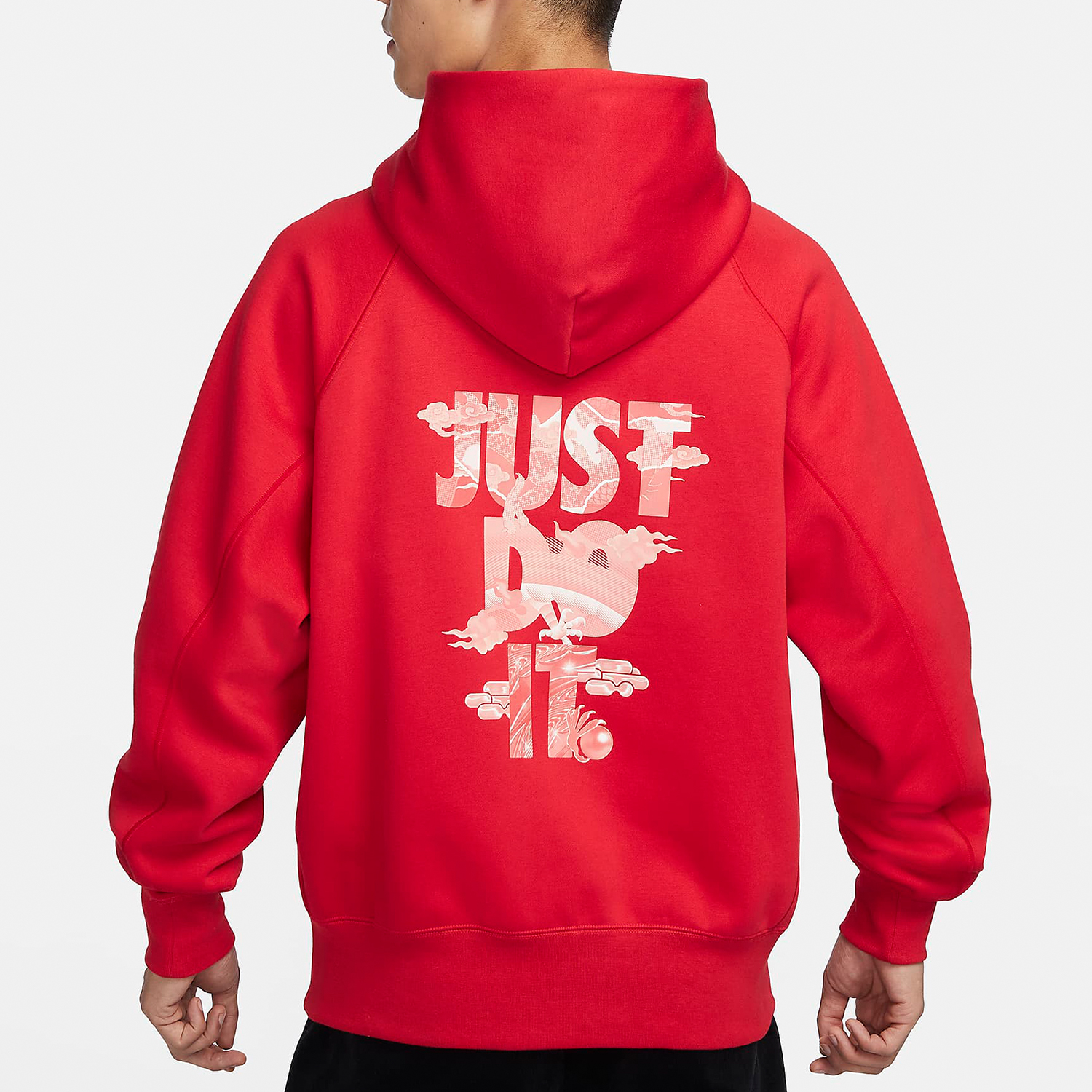 Nike/耐克官方正品龙年款男士加绒保暖套头连帽卫衣FZ6373-657 - 图0
