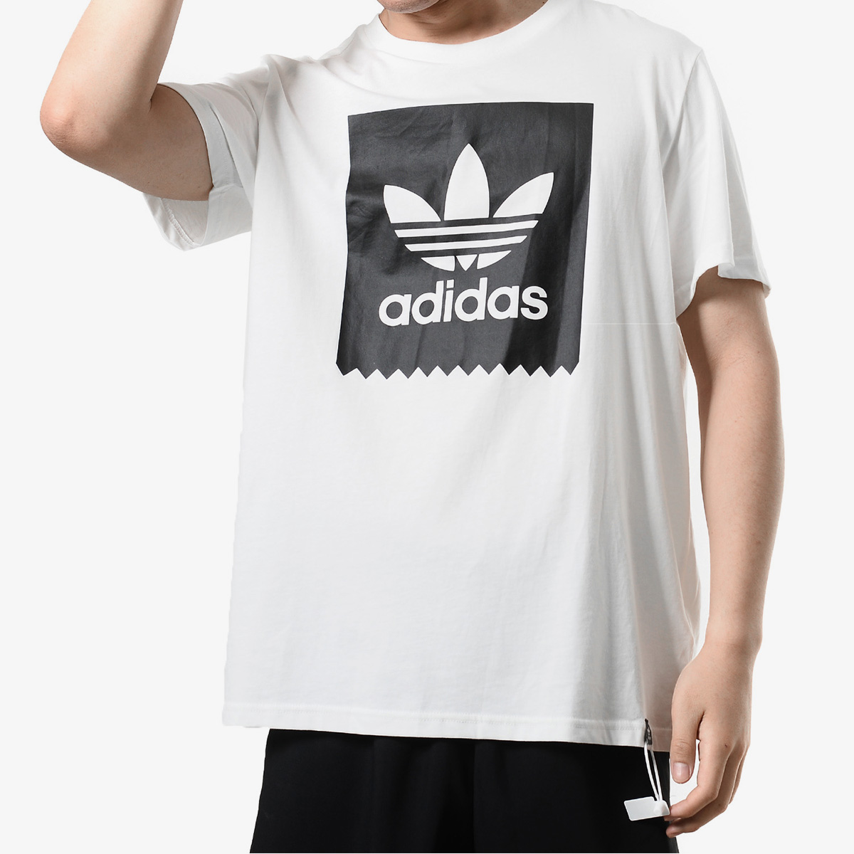 Adidas/阿迪达斯正品BLKBRD LOGO FIL男子休闲运动短袖T恤AY8899-图0