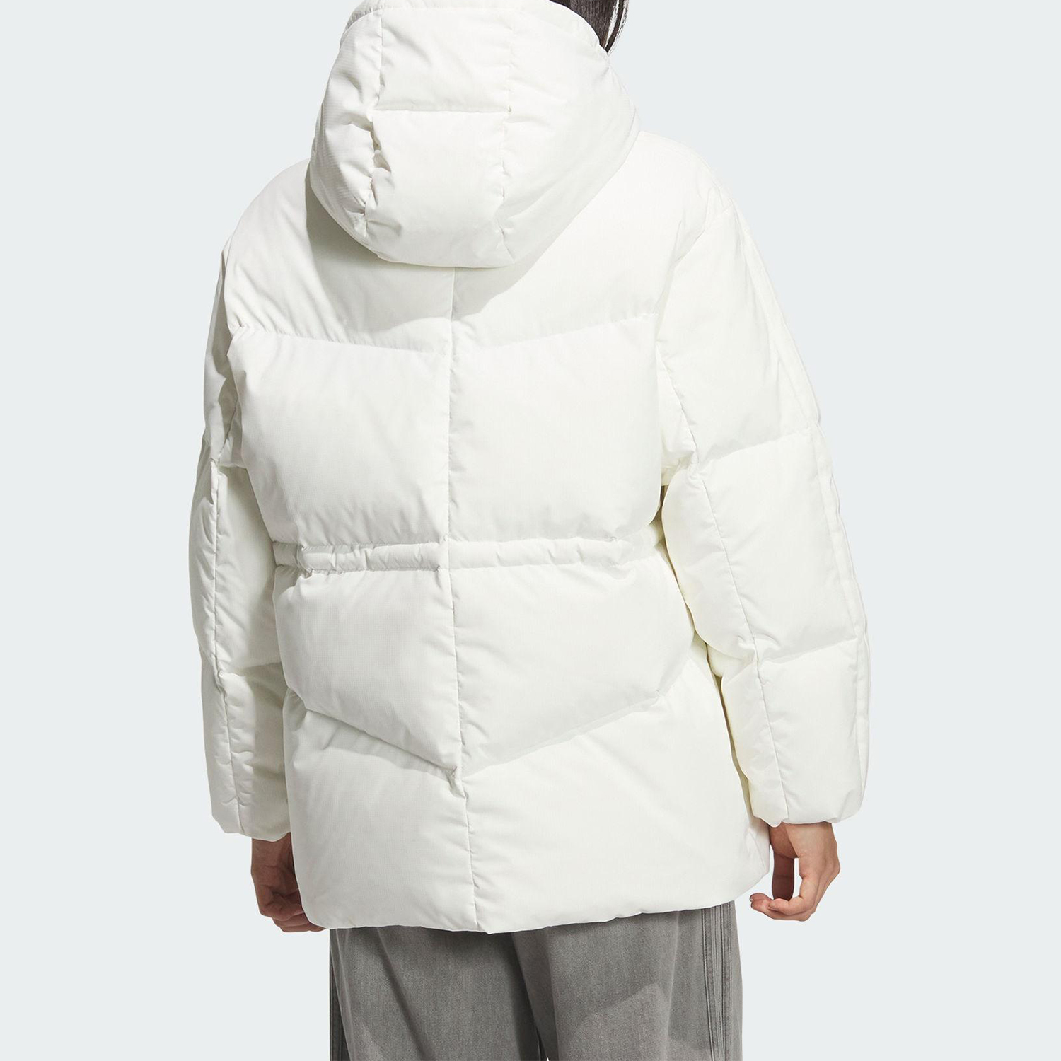 Adidas/阿迪达斯正品三叶草女士保暖简约休闲羽绒服KF3685 - 图0