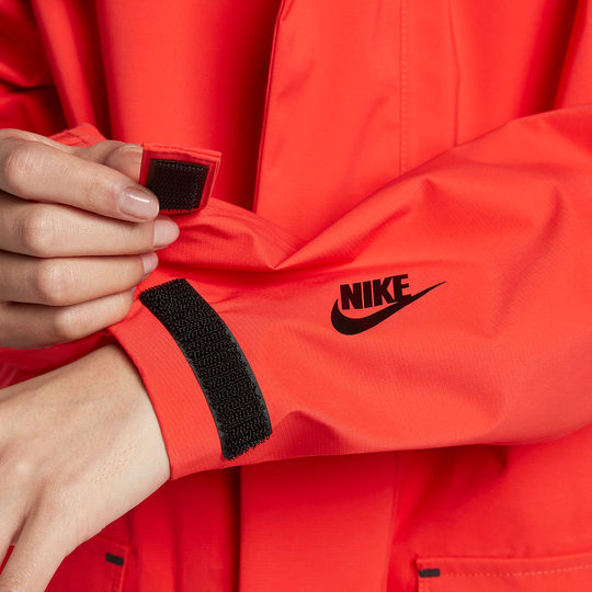 Nike/Nike genuine Lab Collection women's long comfortable hooded windbreaker jacket AV8282