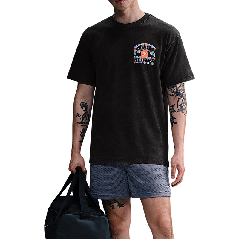 Nike/耐克官方正品夏季款男士宽松透气图案印花短袖HJ3437-010,淘宝优惠券,粉丝福利购,淘宝优惠卷