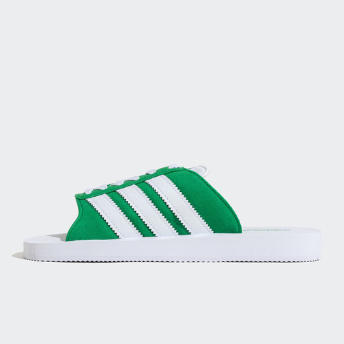 Adidas/阿迪达斯官方正品三叶草男女潮流休闲耐磨沙滩拖鞋JQ7426 - 图2