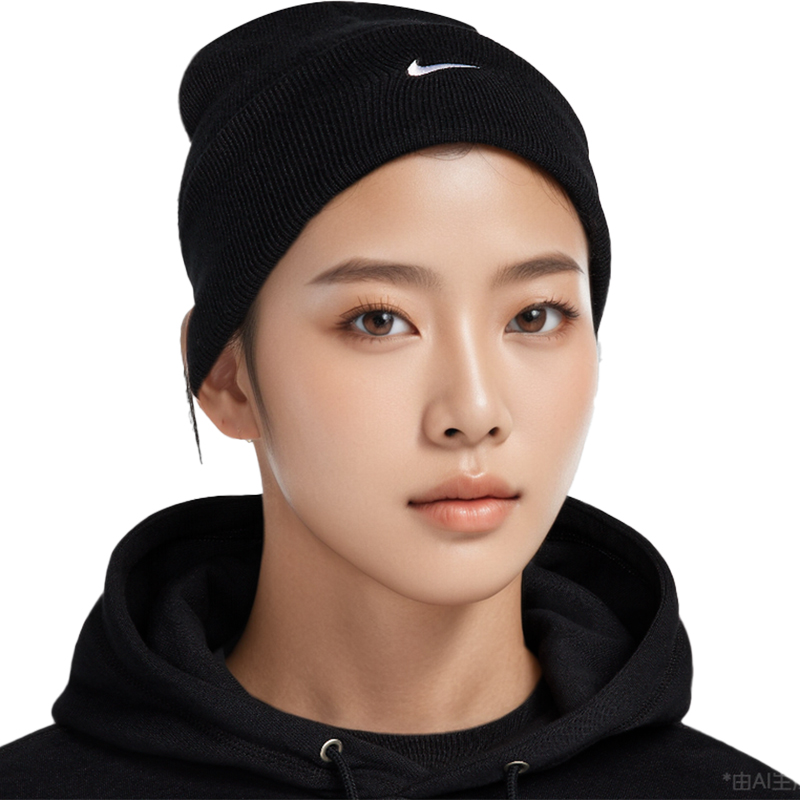 Nike/耐克正品Peak Swoosh男女保暖户外休闲针织帽HF0187-010 - 图3