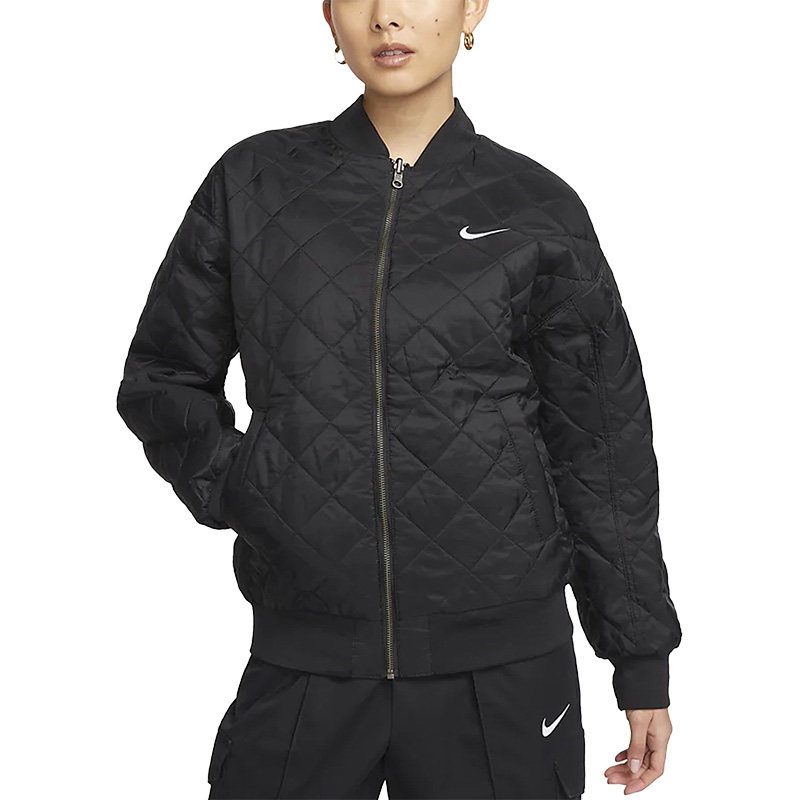 Nike/耐克官方正品春季新款女子运动双面穿夹棉外套DV7877-010,淘宝优惠券,粉丝福利购,淘宝优惠卷