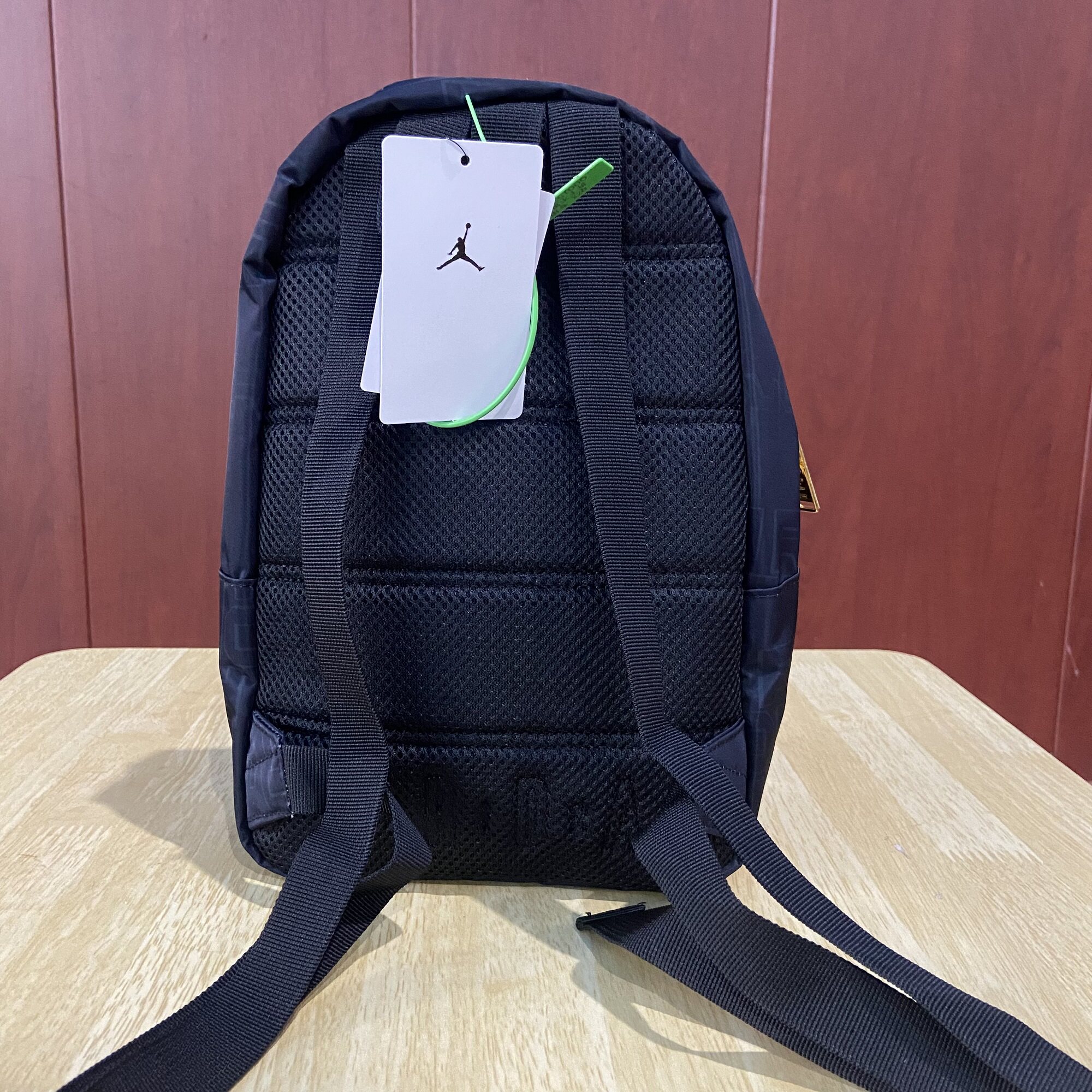 Jordan black backpack Nike small size backpack student school bag outdoor sports bag casual bag FV6166