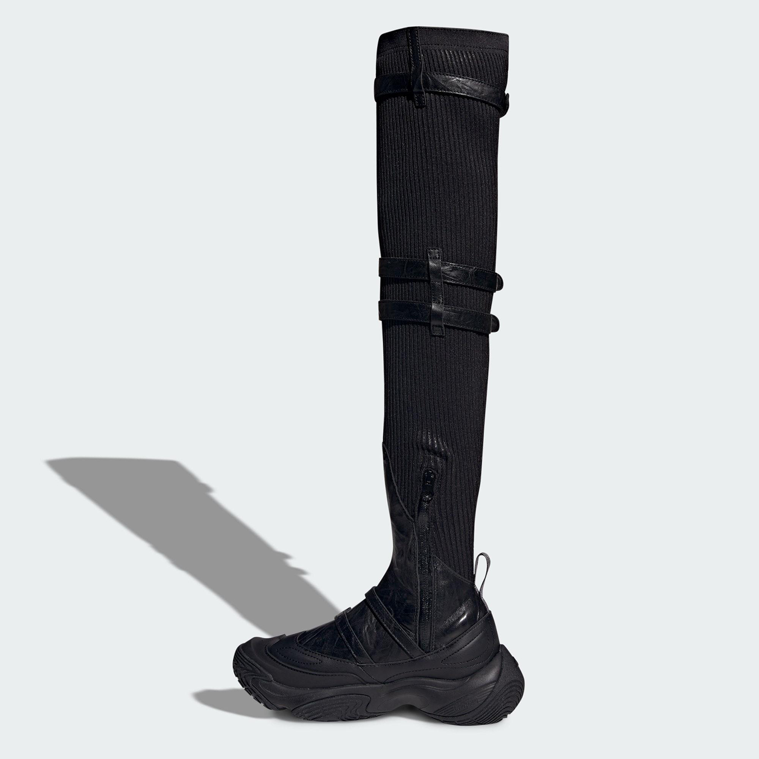 Adidas/阿迪达斯正品FOS BOOTS女士运动耐磨时尚高帮过膝靴JQ9382 - 图2