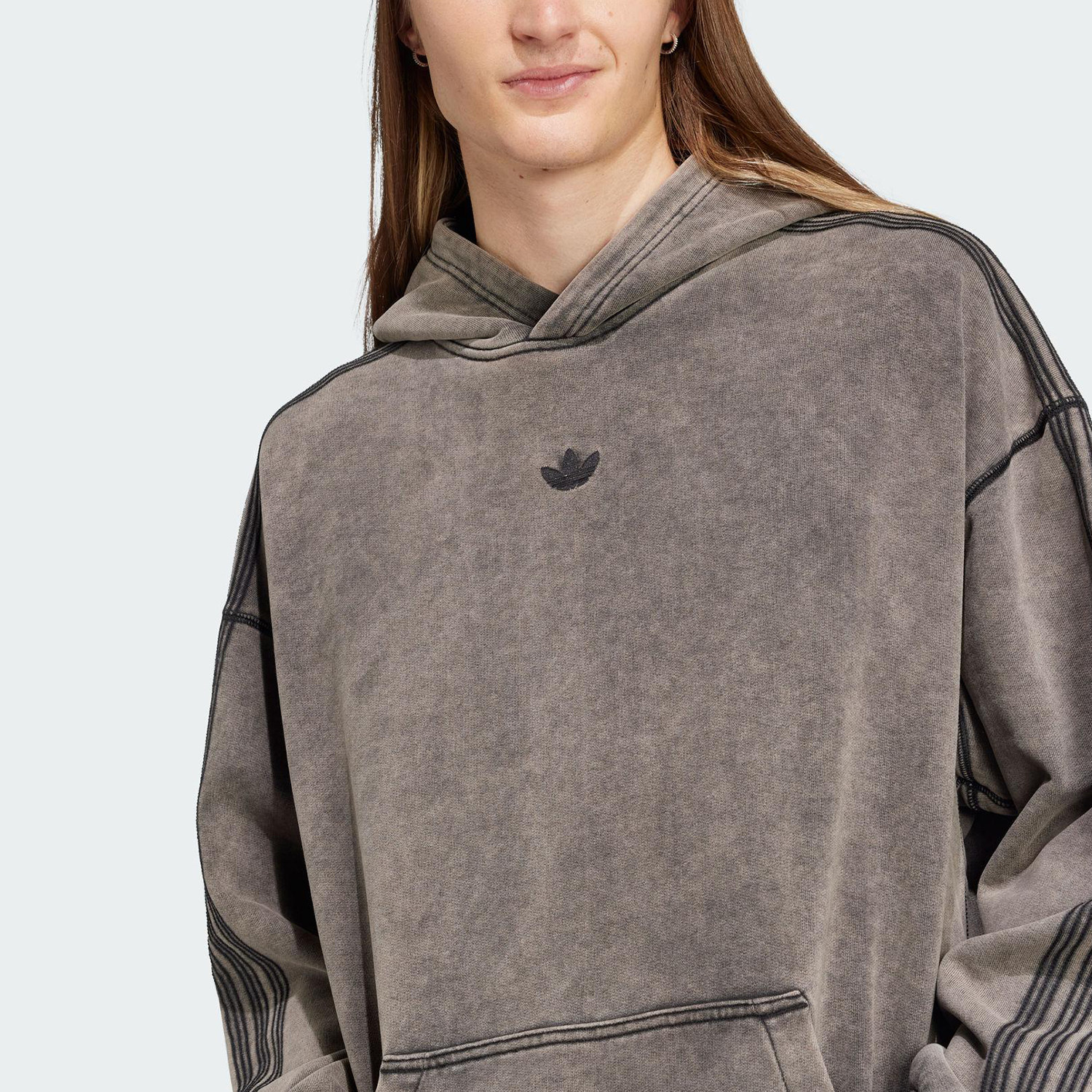 Adidas/阿迪达斯正品三叶草男士针织连帽卫衣套头衫JD0245,淘宝优惠券,粉丝福利购,淘宝优惠卷