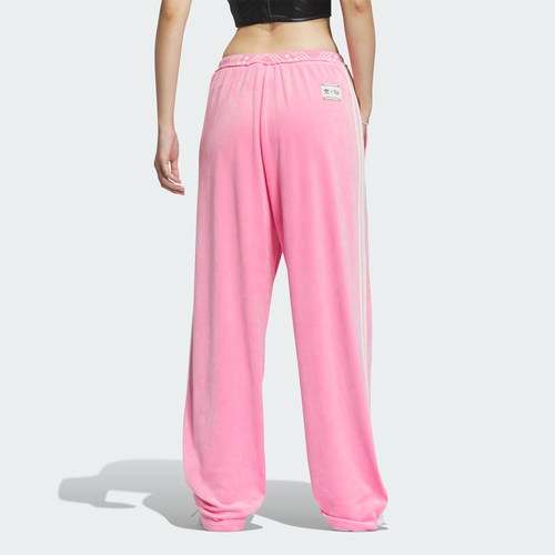 Adidas/阿迪达斯正品三叶草女士新年丝绒宽松运动长裤IX4230 - 图2