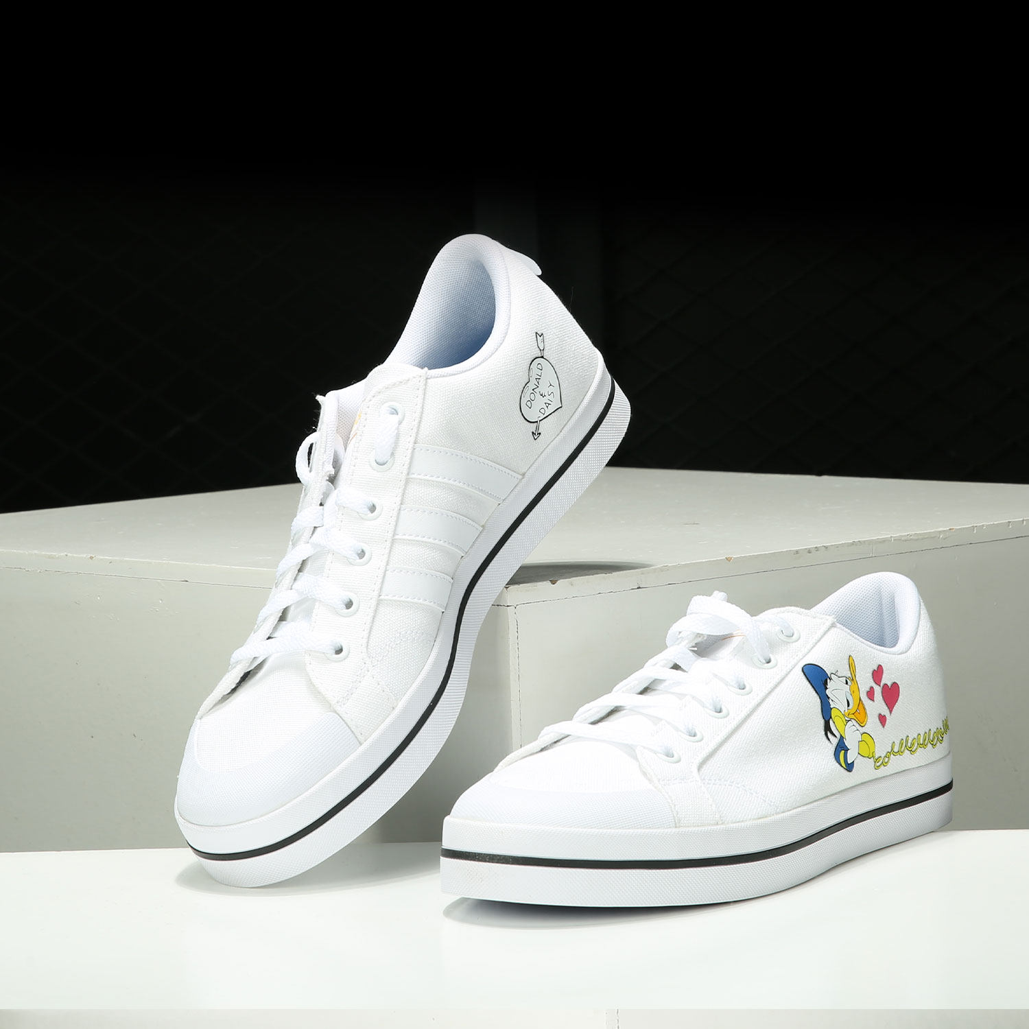 Adidas/阿迪达斯正品neo BRAVADA 唐老鸭男女休闲运动鞋 FY0255,淘宝优惠券,粉丝福利购,淘宝优惠卷