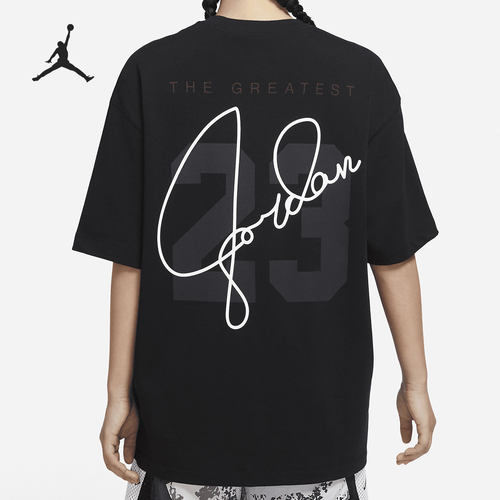 Nike/耐克正品当季新款运动休闲女子短袖圆领T恤 DM3245-010 - 图0