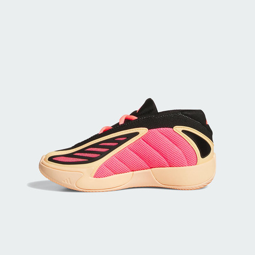 Adidas/阿迪达斯官方正品2025秋季款小童耐磨中帮篮球鞋JS3501 - 图1