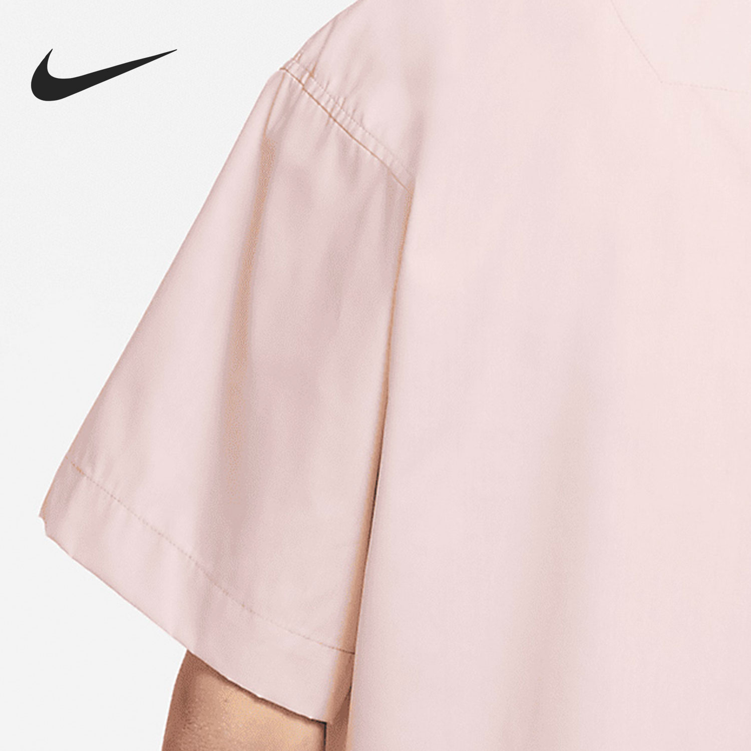 Nike/耐克正品2021宽松男子休闲翻领短袖T恤NIKE TEE DM8686-222-图2