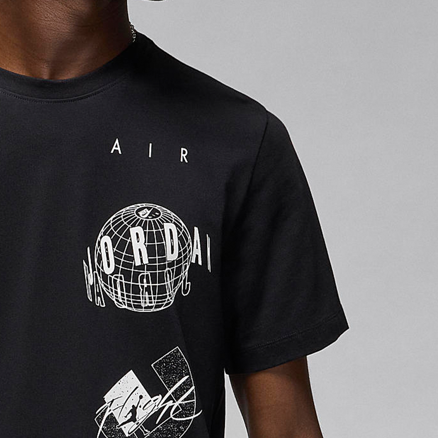 Nike/耐克官方正品新款JORDAN男士针织透气圆领短袖T恤FN6028-010 - 图1