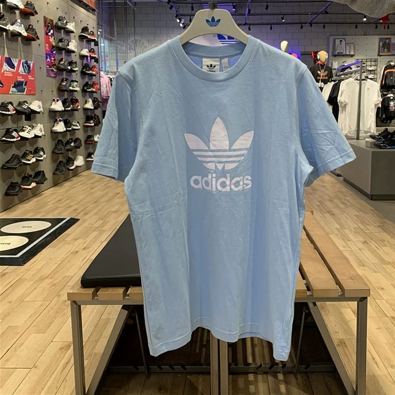 阿迪达斯三叶草短袖男t恤2025夏新款绿色纯棉跑步宽松体恤FM3794,淘宝优惠券,粉丝福利购,淘宝优惠卷