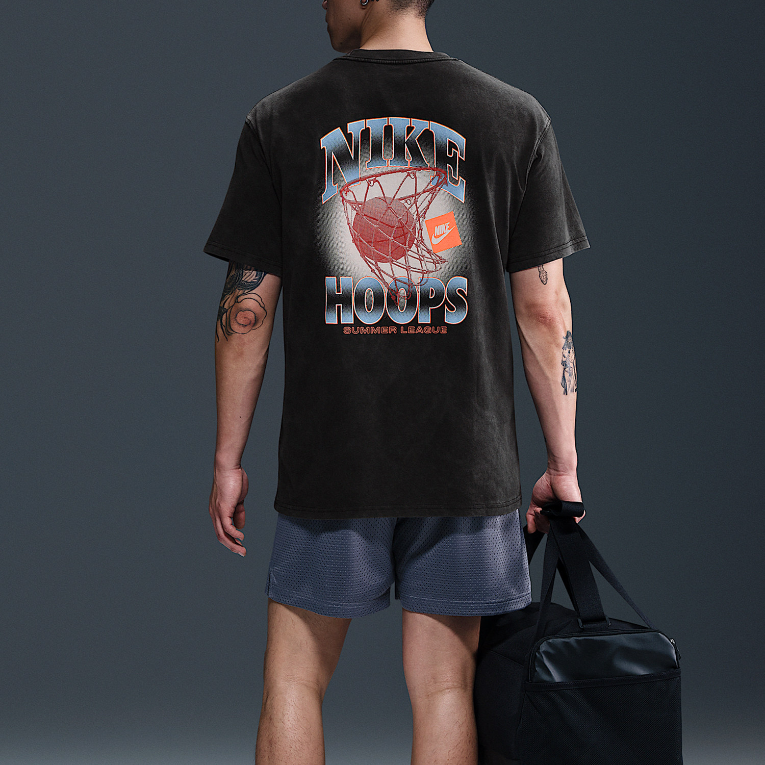 Nike/耐克官方正品夏季款男士宽松透气图案印花短袖HJ3437-010,淘宝优惠券,粉丝福利购,淘宝优惠卷