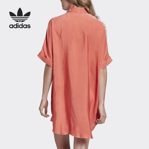 Adidas/阿迪达斯正品 SATIN DRESS 三叶草女子连衣裙 FM2618 - 图1