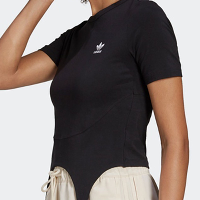 Adidas/阿迪达斯正品三叶草春季新款女子运动短袖T恤HF2010 - 图1