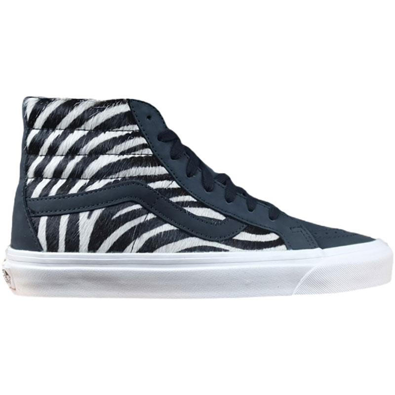 Vans/范斯男女新款斑马纹复古高帮耐磨运动休闲板鞋 VN0A38GF4ZD - 图3