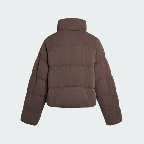 Adidas/阿迪达斯正品三叶草女士保暖复古休闲立领羽绒服KG4909 - 图0