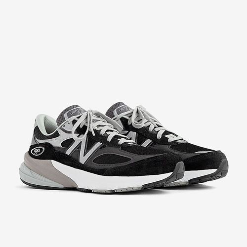 New Balance新百伦正品NB 990 V6男款透气中帮通勤跑步鞋M990BK6 - 图0