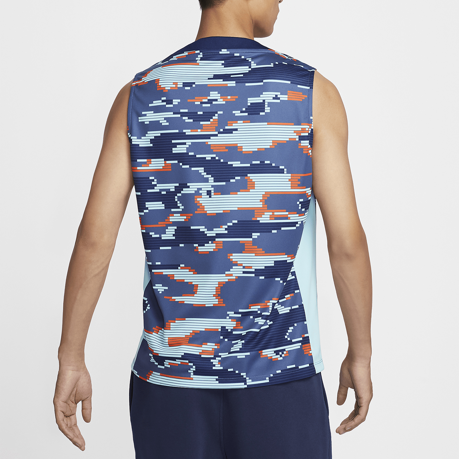 Nike/耐克官方正品荷兰队男士修身赛前足球运动背心FJ2718-492 - 图0