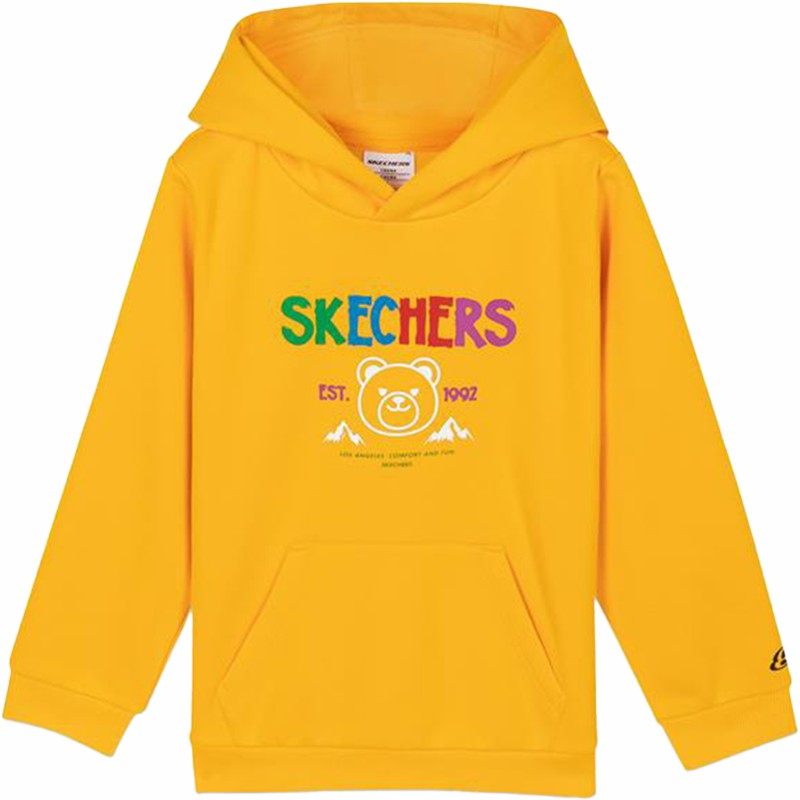 Skechers/斯凯奇正品春季新款小童运动套头卫衣L320K172-001N - 图3