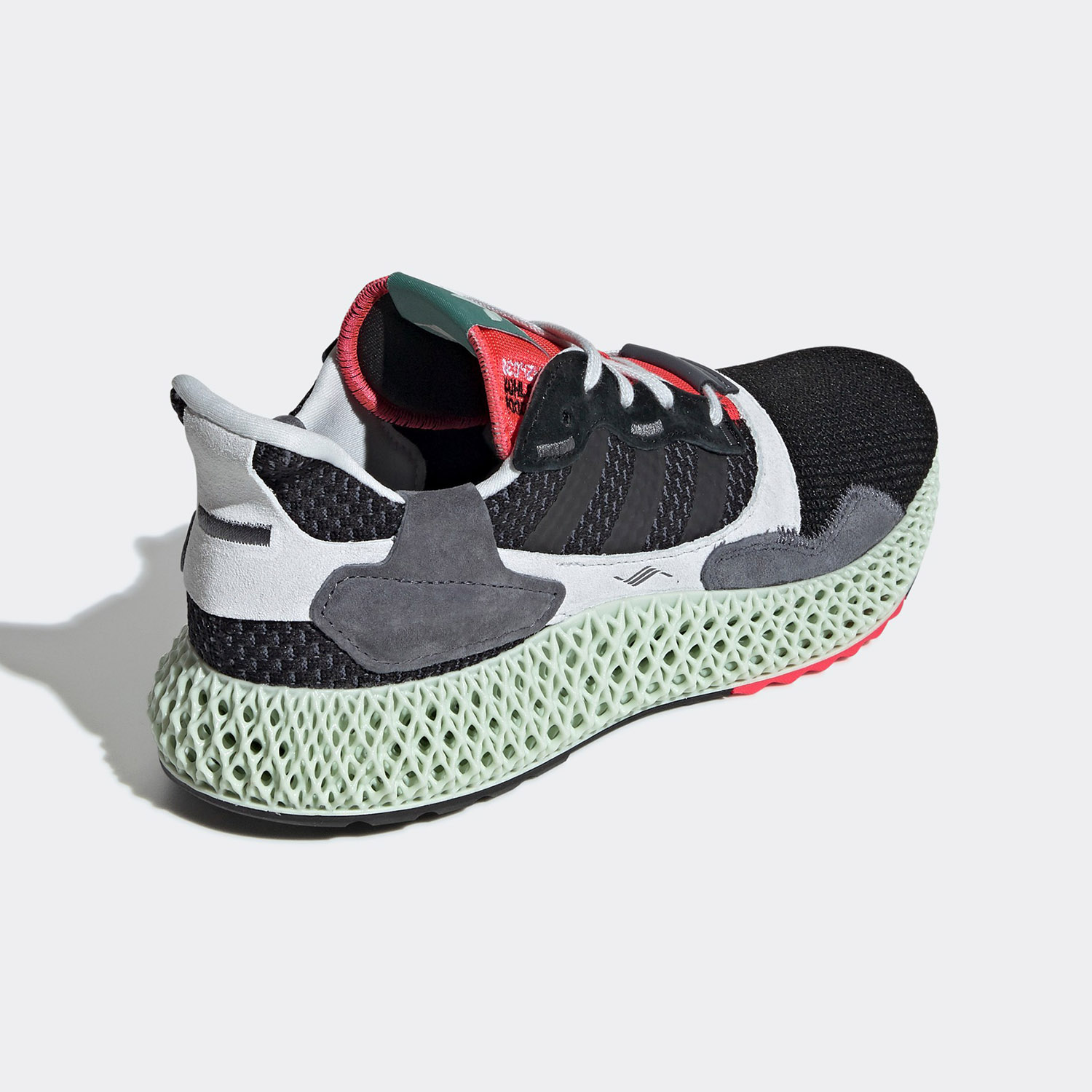 Adidas/阿迪达斯正品 ZX4000 Futurecraft 4D黑红跑步鞋 BD7931-图3