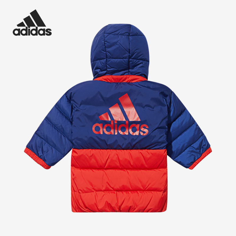 Adidas/阿迪达斯官方正品休闲小童时尚潮流运动保暖羽绒服 H38372 - 图0