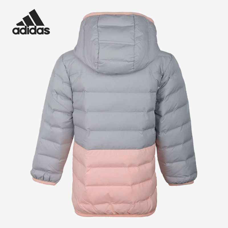 Adidas/阿迪达斯官方正品运动时尚保暖小童连帽羽绒服外套DM7126 - 图1