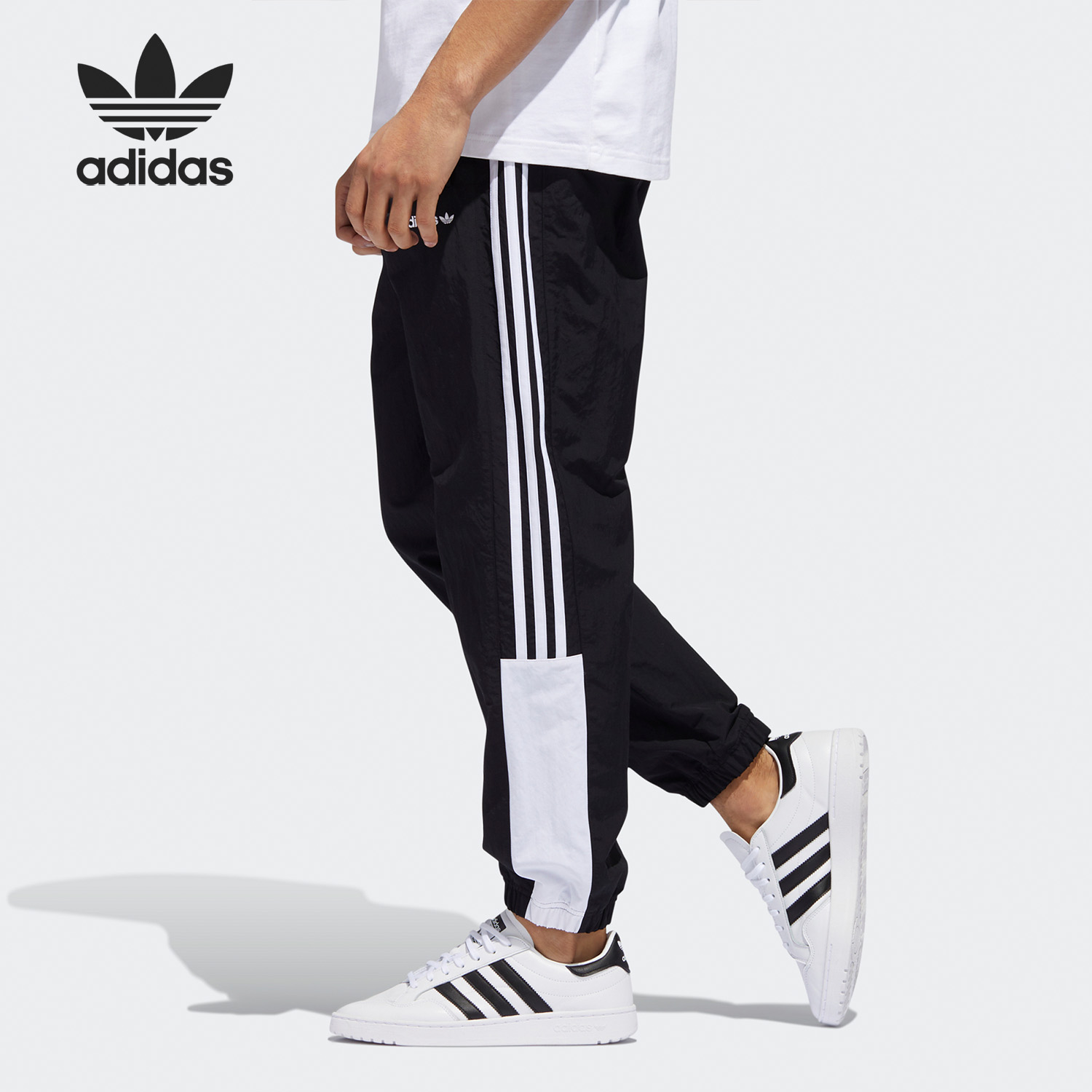 Adidas/阿迪达斯正品三叶草 GLOBE TP 男子宽松运动长裤 GD2090 - 图0