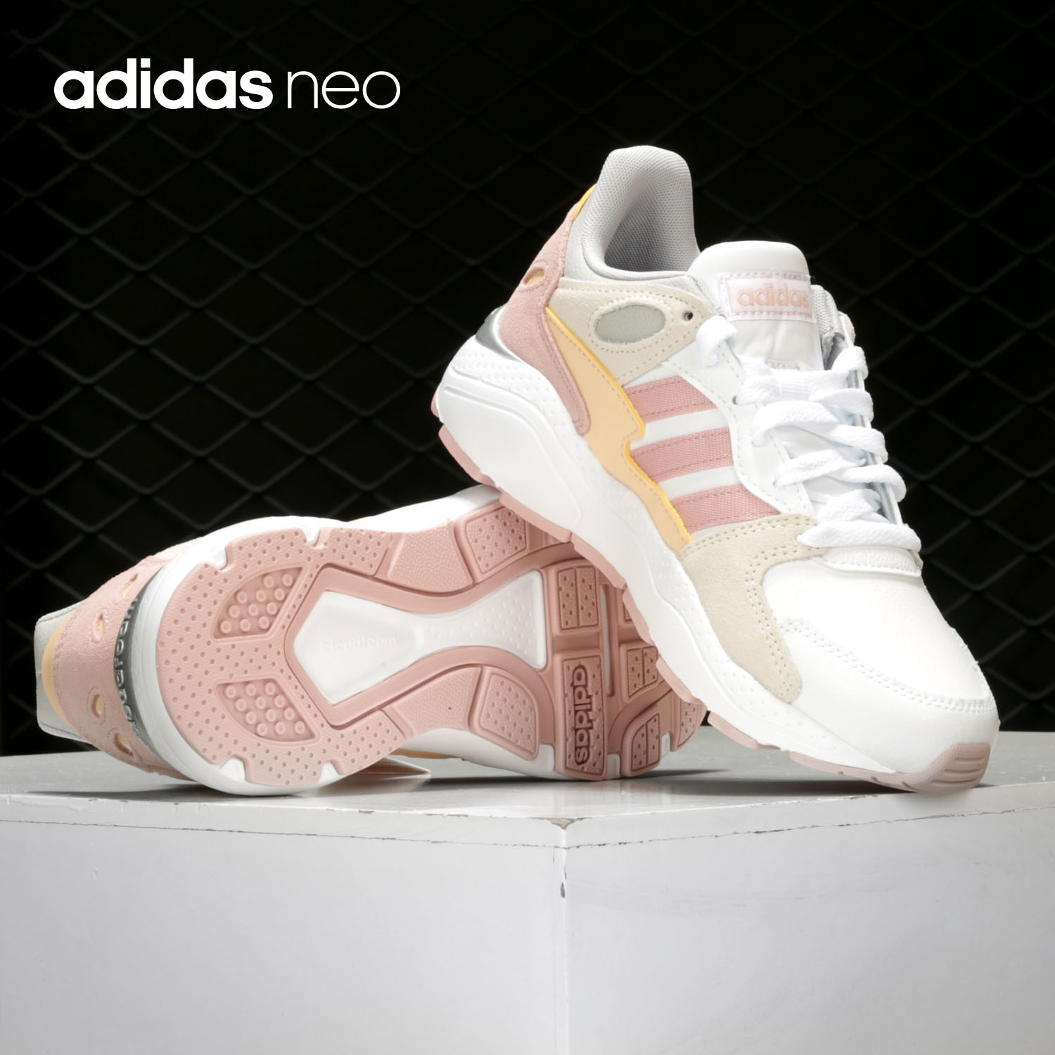 Adidas/阿迪达斯正品 NEO CRAZYCHAOS 男女缓震休闲运动鞋FW5724 - 图1