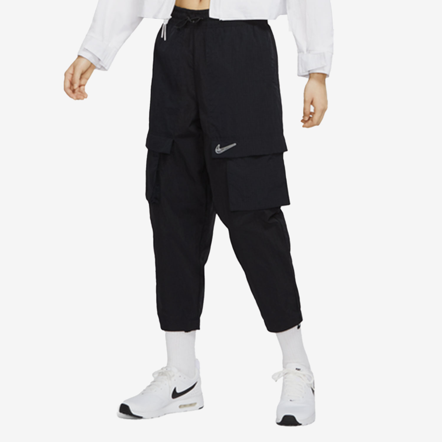 Nike/耐克官方正品新款SPORTSWEAR女子梭织休闲长裤DR5623-010 - 图0