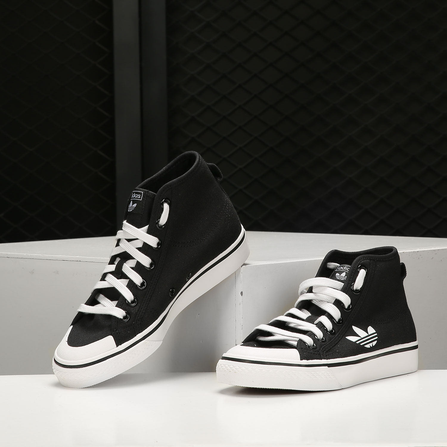 Adidas/阿迪达斯正品三叶草NIZZA HI 男女经典休闲板鞋 FW8352,淘宝优惠券,粉丝福利购,淘宝优惠卷