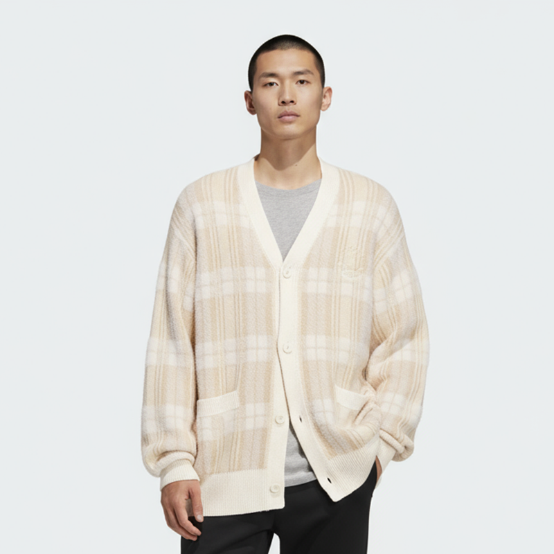 Adidas/阿迪达斯官方正品三叶草男士针织保暖条纹休闲外套JC6846,淘宝优惠券,粉丝福利购,淘宝优惠卷