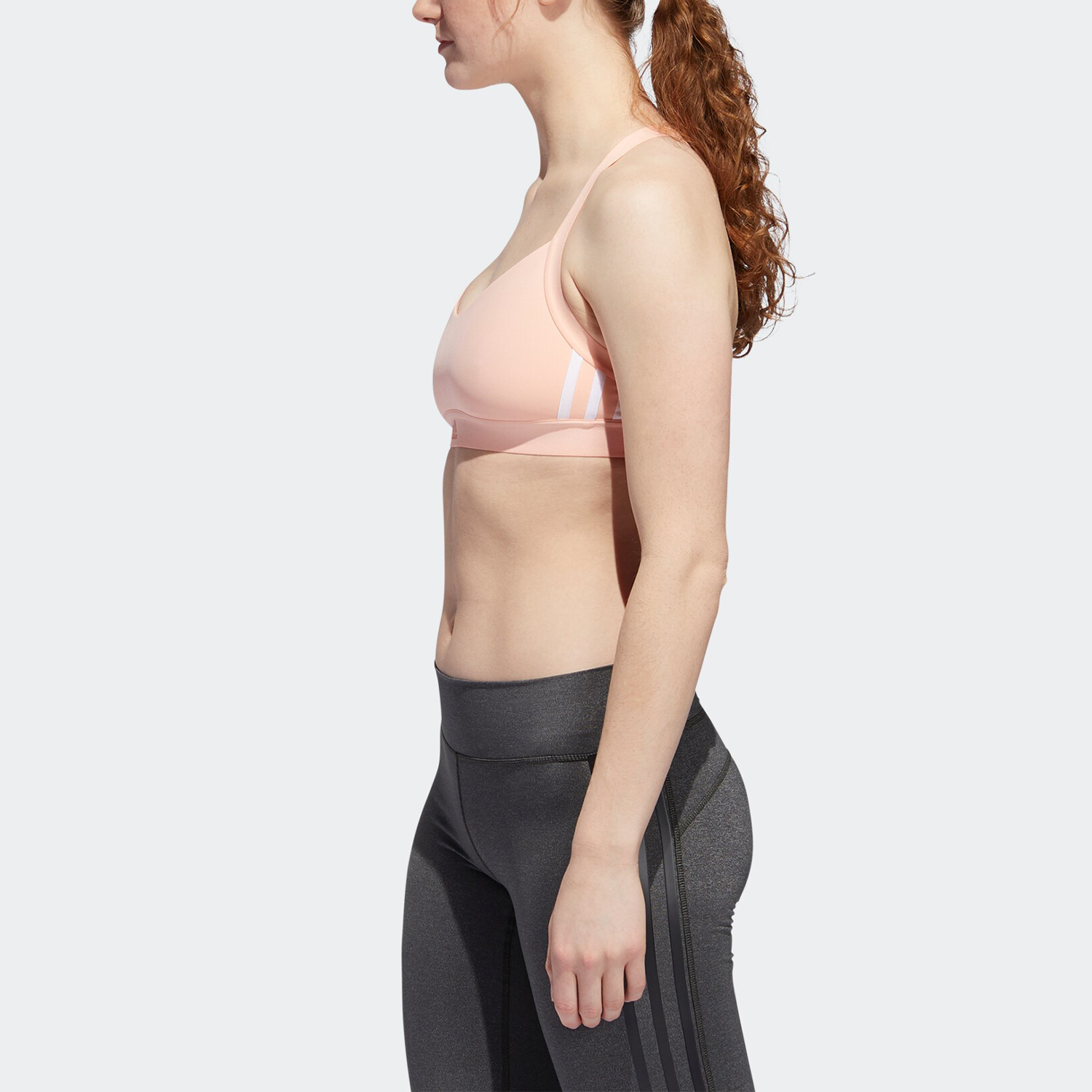 Adidas/阿迪达斯正品当季女子ALL ME 3S 训练运动内衣EB3666 - 图1