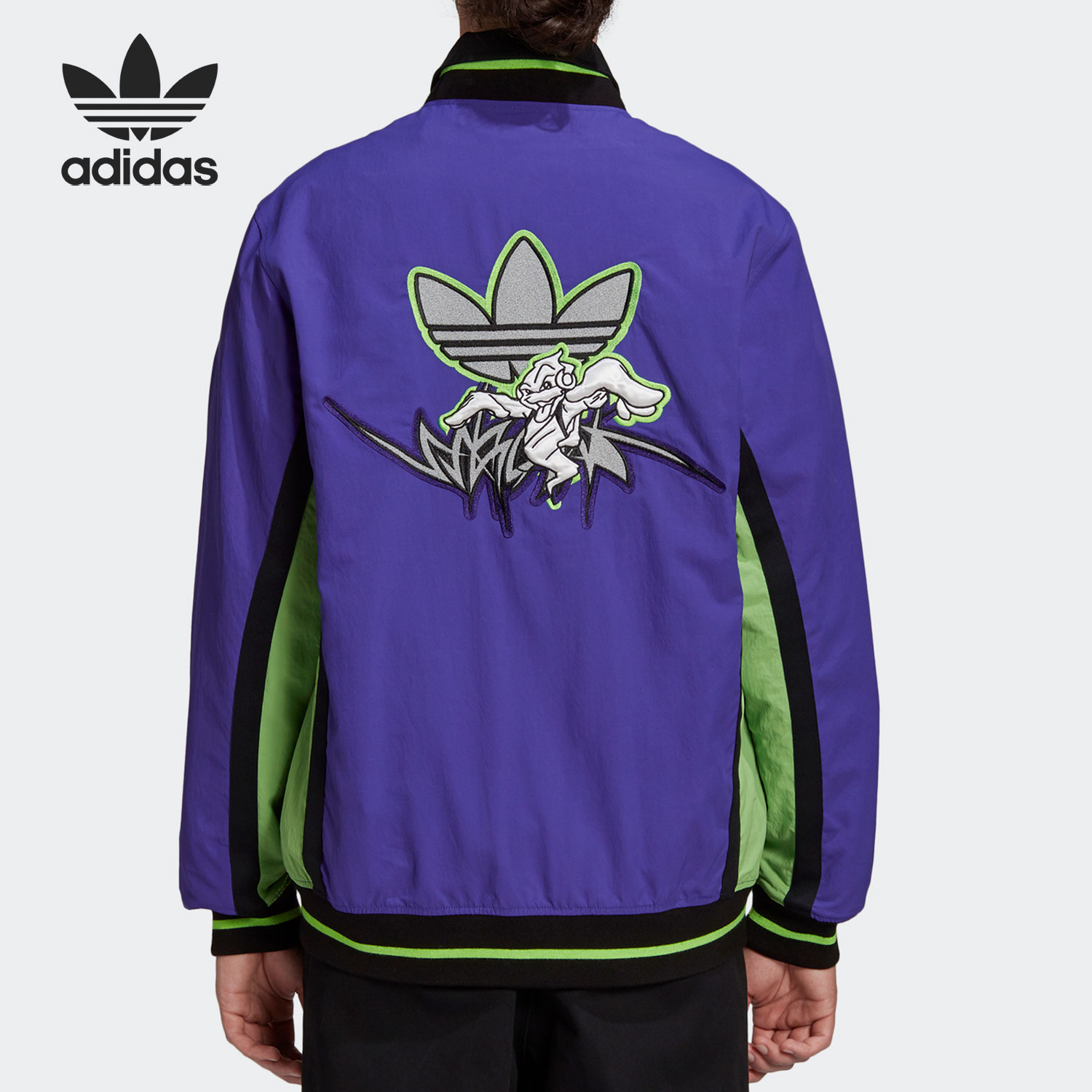 Adidas/阿迪达斯正品三叶草SANKUANZ上官喆联名男子夹克 FT6039-图0