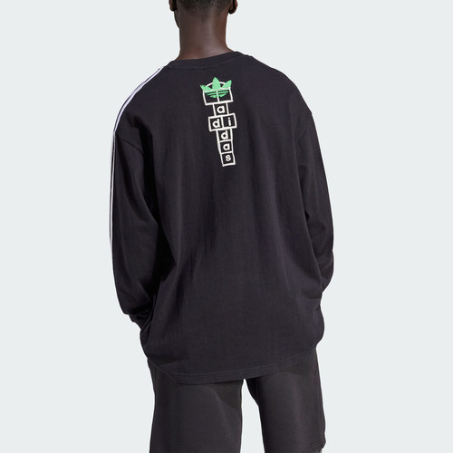 Adidas/阿迪达斯正品LONGLSEEVE KORN三叶草男士T恤IW7523 - 图1