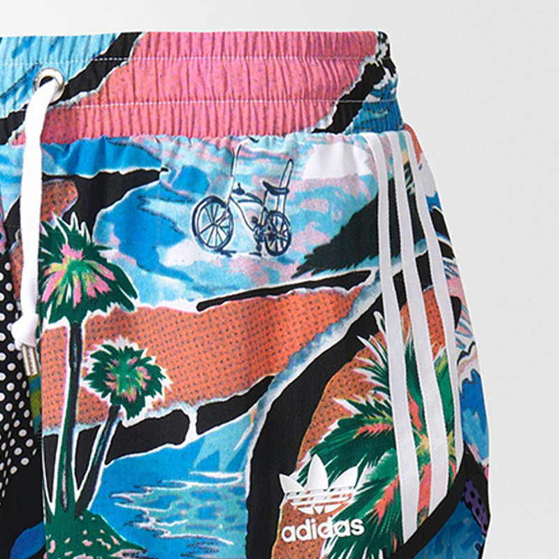Adidas/阿迪达斯正品秋季新款女子运动休闲轻便短裤 BJ8144 - 图1