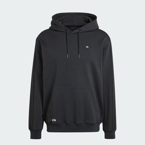Adidas/阿迪达斯正品HOODIE SNAP男士宽松运动连帽卫衣IY2274 - 图1
