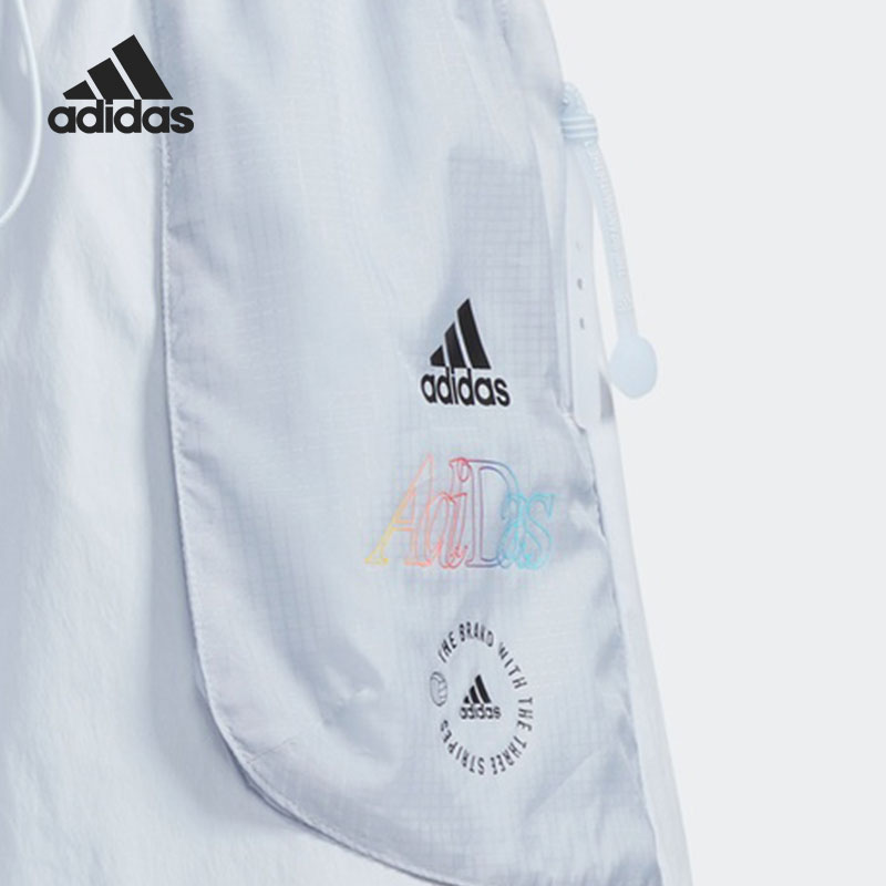 Adidas/阿迪达斯正品2021年新款夏季女子透气休闲运动短裤 HA3632-图2