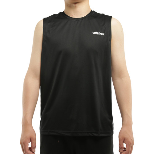 Adidas/阿迪达斯正品当季新款男子D2M SL3S休闲运动T恤背心DU1249 - 图3
