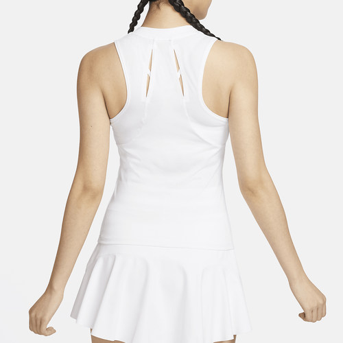 Nike/耐克正品2024新款夏季女士无袖网球运动背心FD5674-100 - 图0