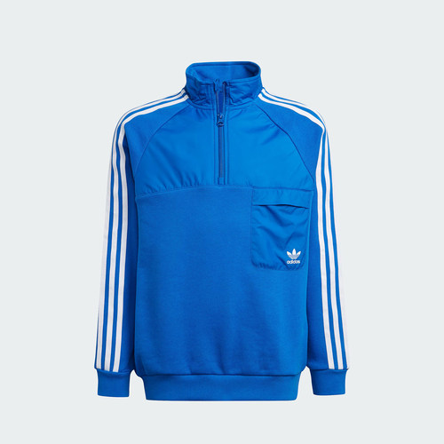 Adidas/阿迪达斯正品三叶草大童运动宽松休闲拼接卫衣IX9999 - 图2