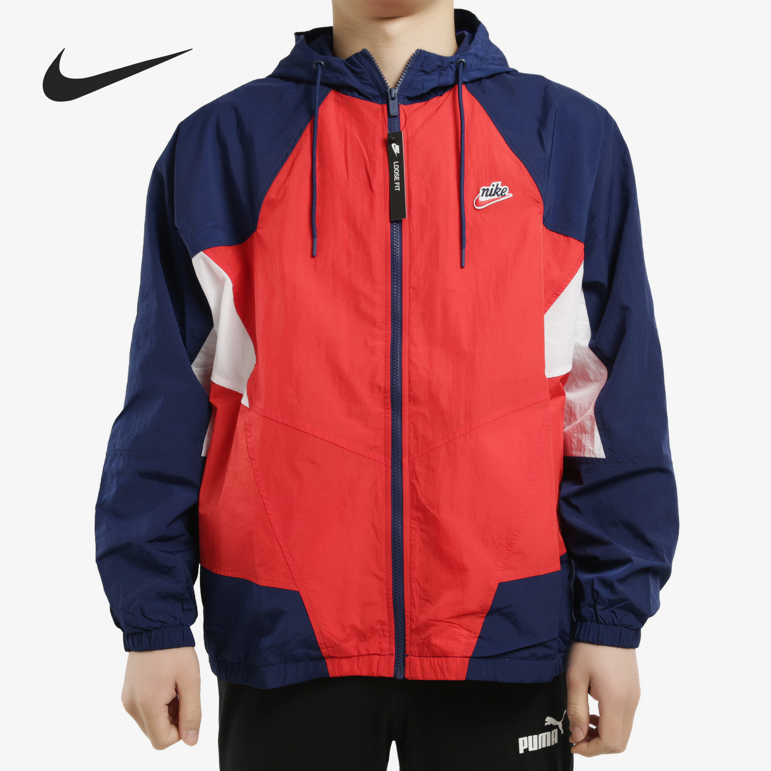 Nike/耐克正品新款男子梭织运动长袖复古拼色休闲夹克外套 CJ4359 - 图0